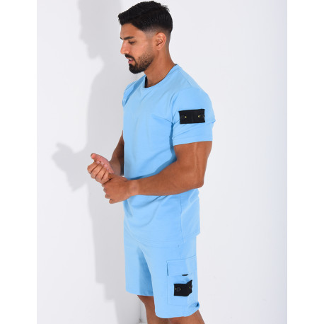Ensemble uni short et t-shirt