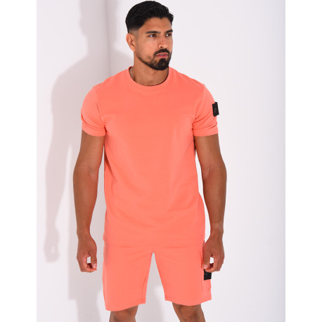 Ensemble uni short et t-shirt