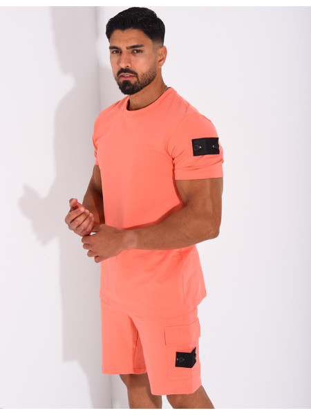 Ensemble uni short et t-shirt