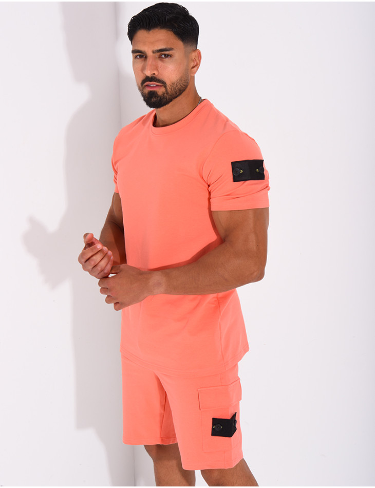 Ensemble uni short et t-shirt