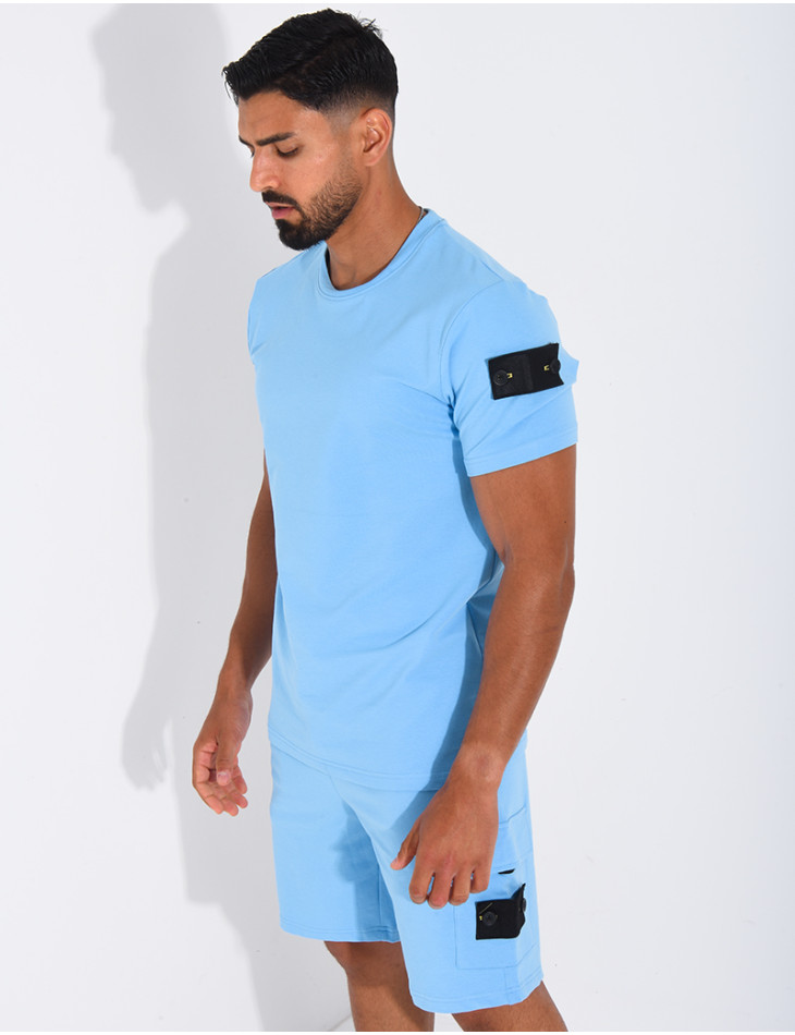 Ensemble uni short et t-shirt
