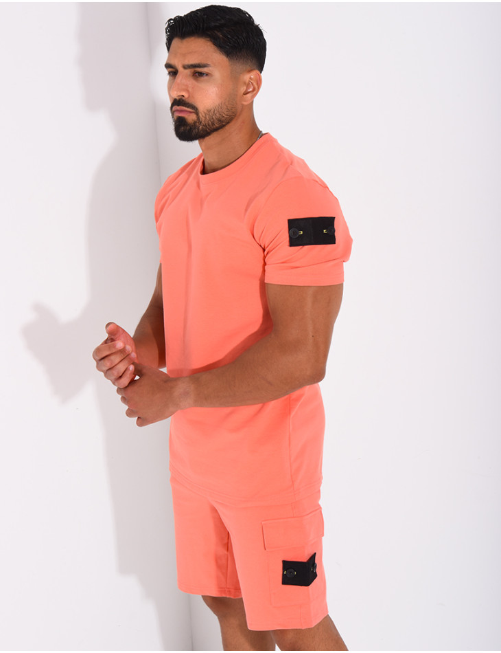 Ensemble uni short et t-shirt
