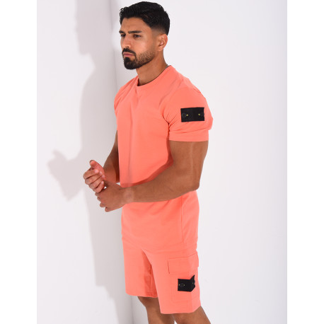 Ensemble uni short et t-shirt