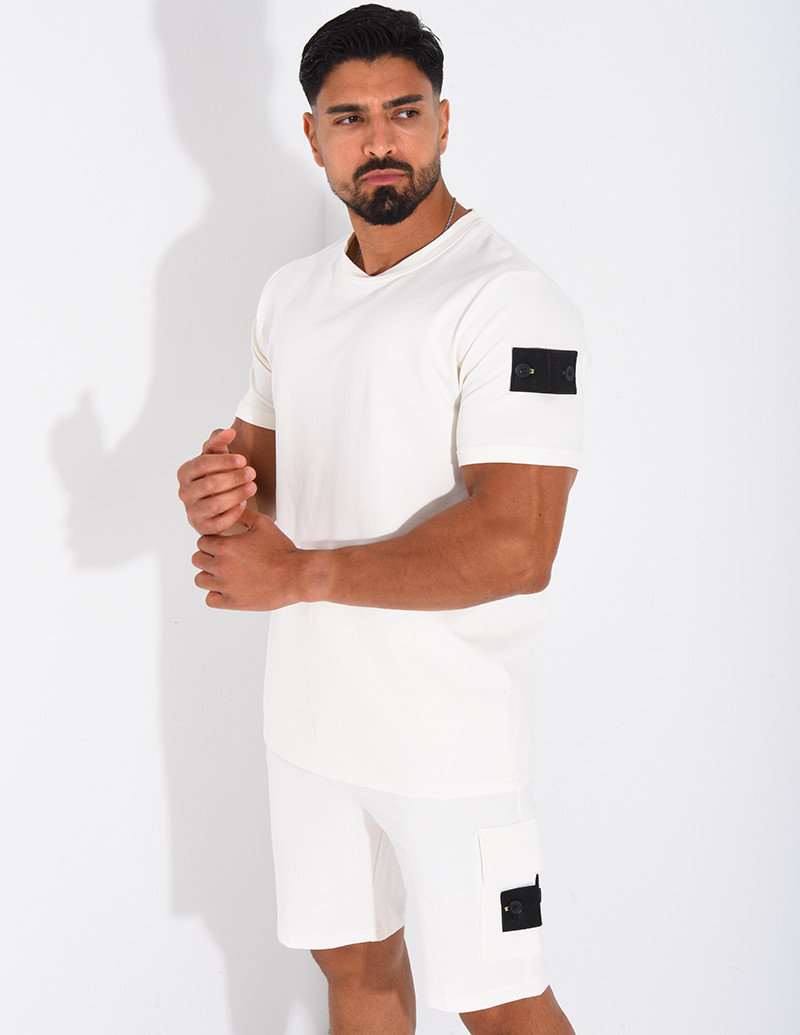 Ensemble uni short et t-shirt