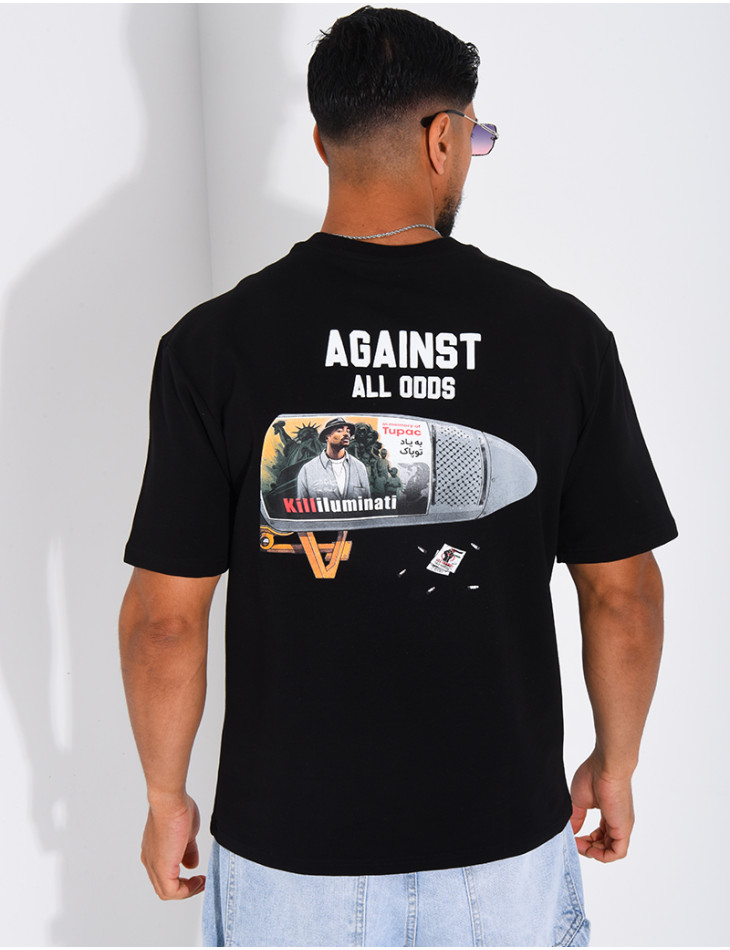 T-shirt "Against all odds" Tupac