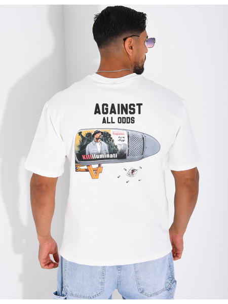 T-shirt "Against all odds" Tupac