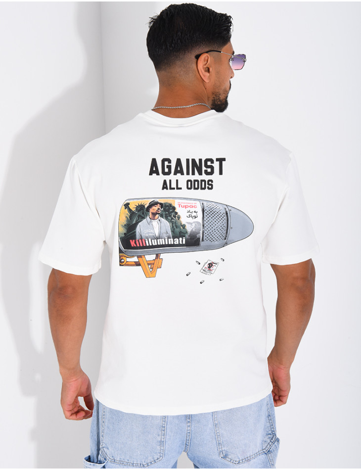 T-shirt "Against all odds" Tupac