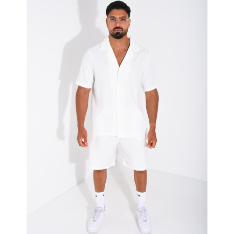 Ensemble uni short et chemise