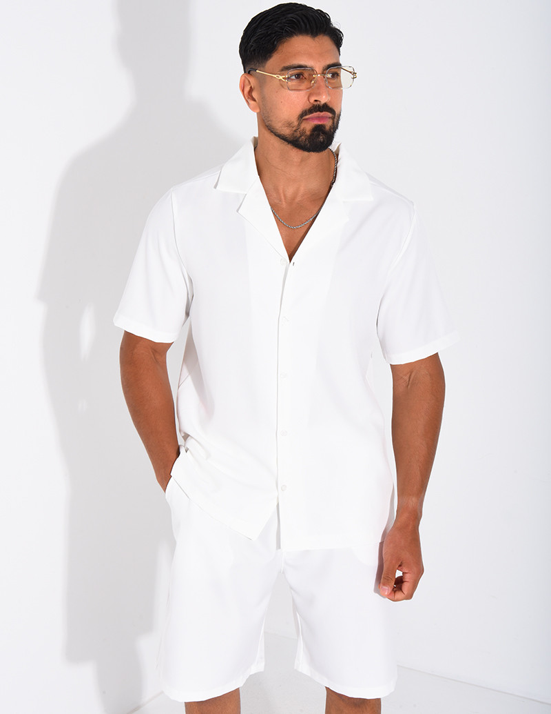 Ensemble uni short et chemise
