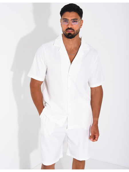 Ensemble uni short et chemise