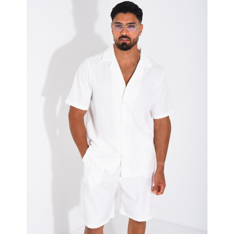 Ensemble uni short et chemise