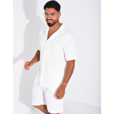 Ensemble uni short et chemise