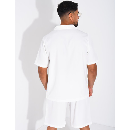Ensemble uni short et chemise