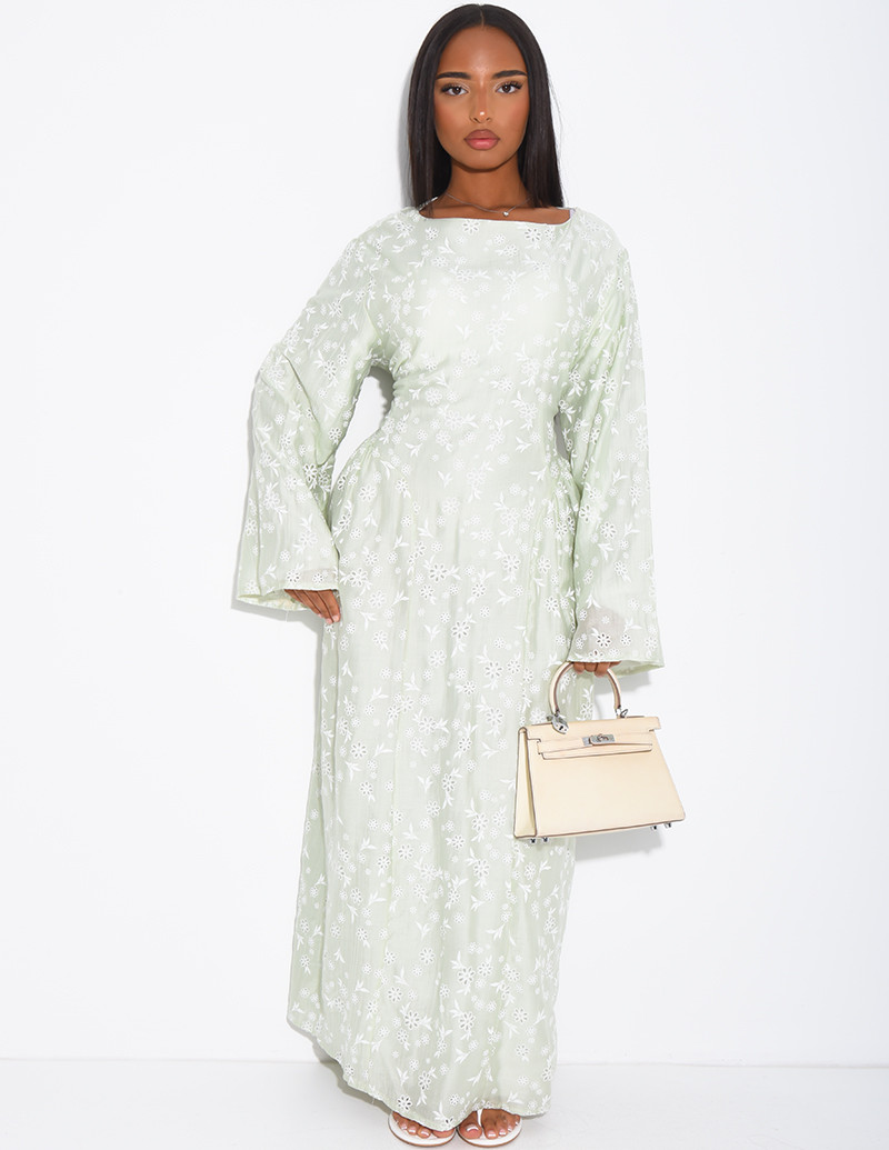 Robe longue doublée à...