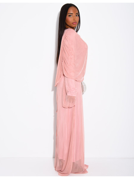 Long lined mesh dress