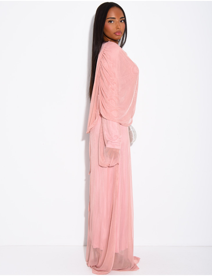 Long lined mesh dress