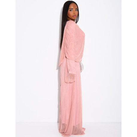 Long lined mesh dress