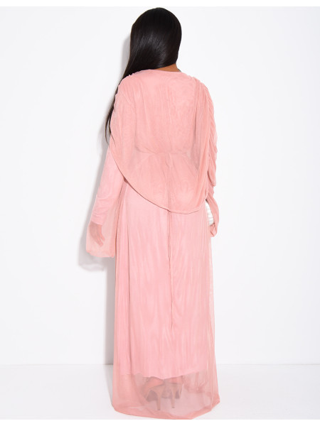 Long lined mesh dress