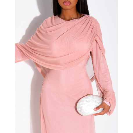 Long lined mesh dress