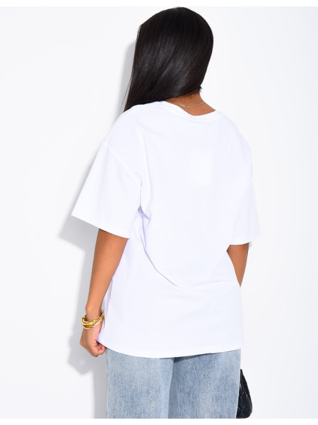 T-shirt uni "Red Flag"