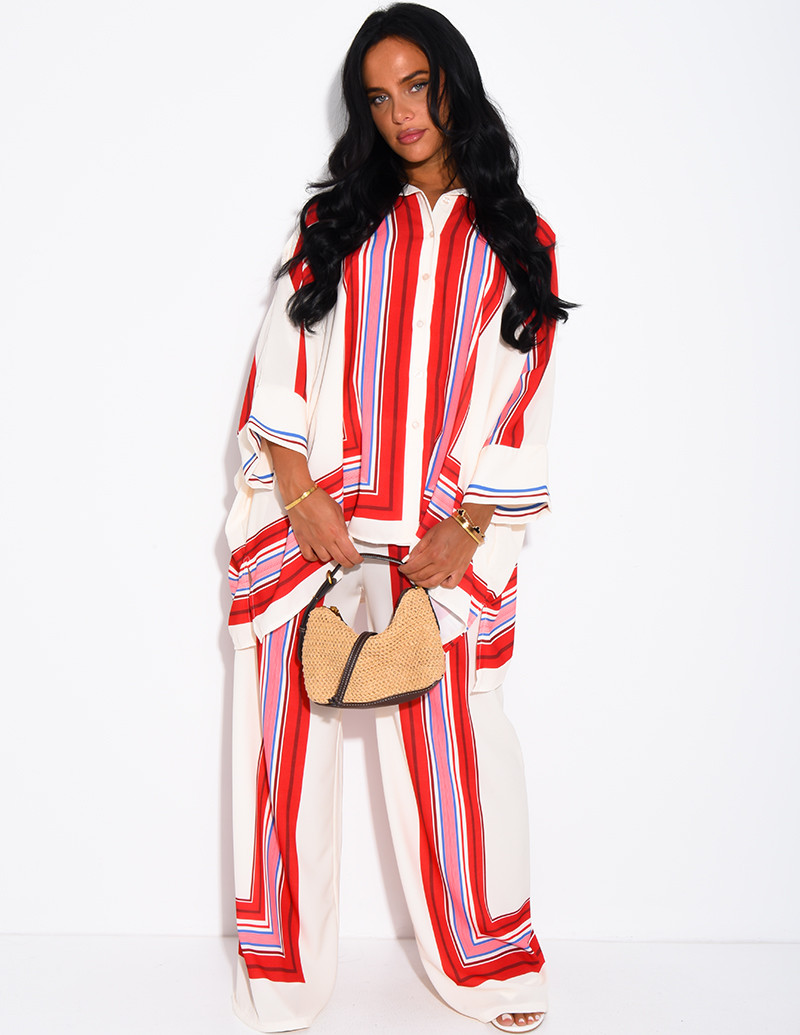 Ensemble fluide pantalon et...