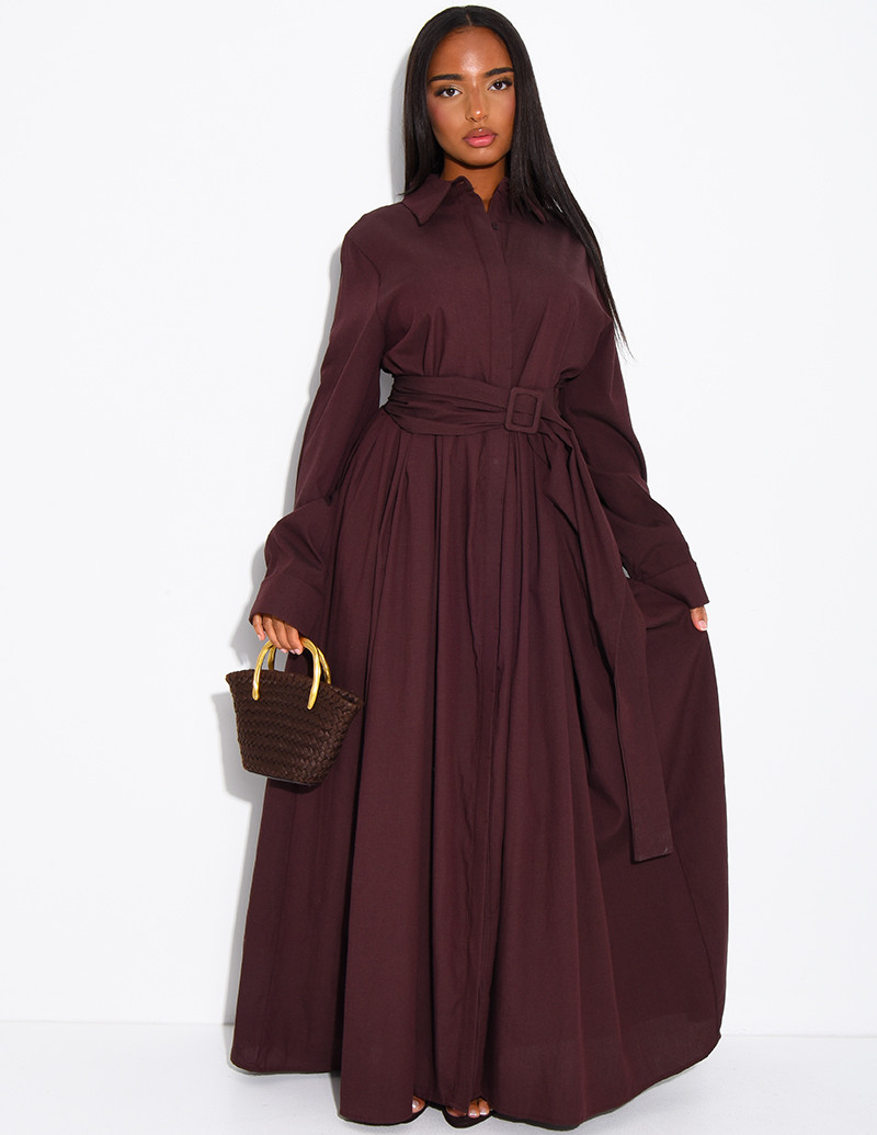 Langes Hemdkleid aus...