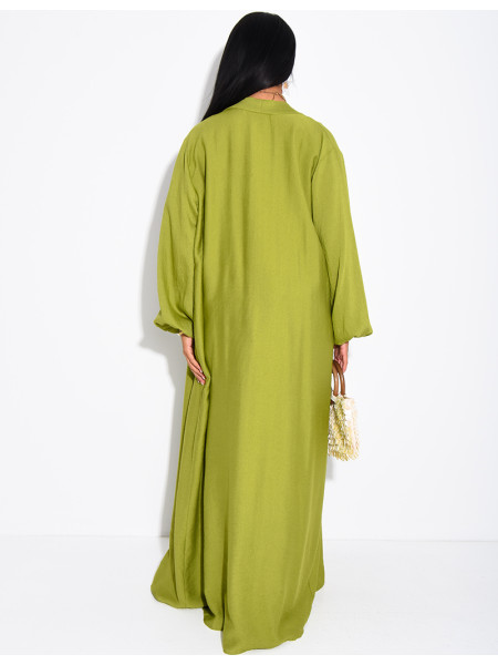 Set aus langem Kimono und Rock zum Binden