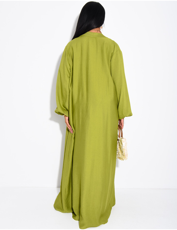 Set aus langem Kimono und Rock zum Binden