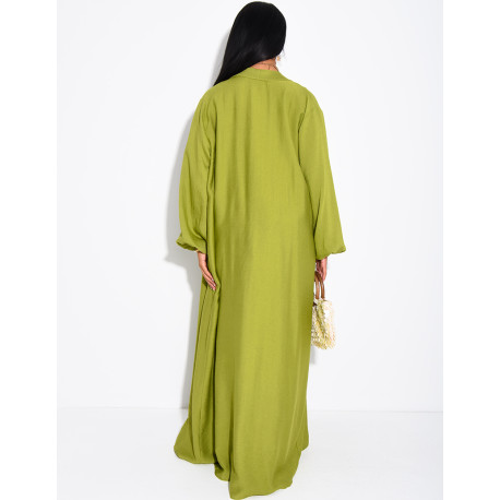 Set aus langem Kimono und Rock zum Binden