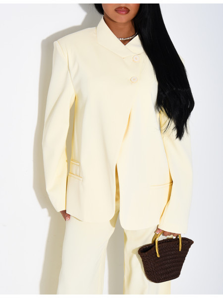 Oversize-Blazer mit doppelter Knopfleiste