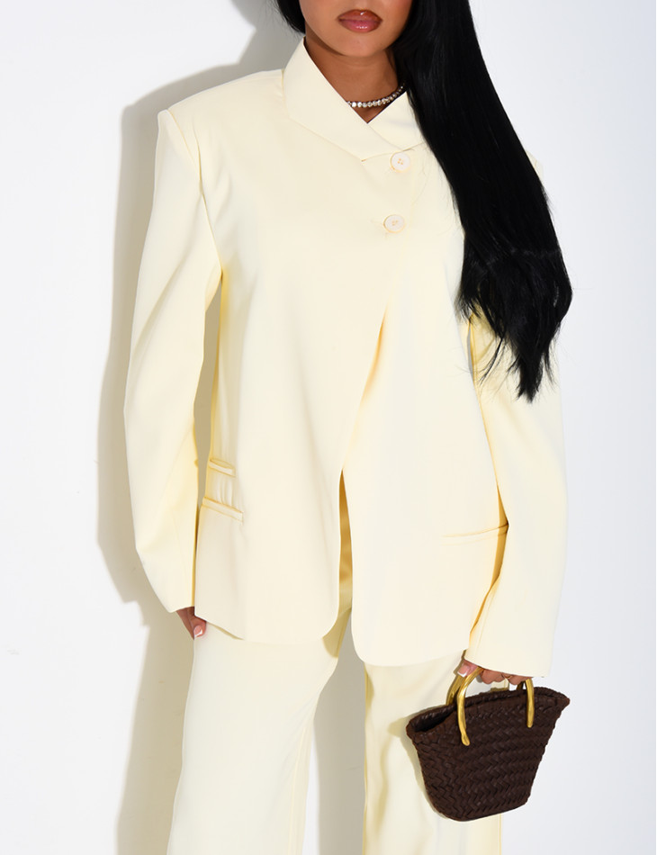 Oversize-Blazer mit doppelter Knopfleiste