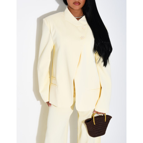 Oversize-Blazer mit doppelter Knopfleiste