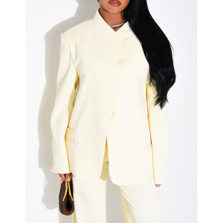 Oversize-Blazer mit doppelter Knopfleiste