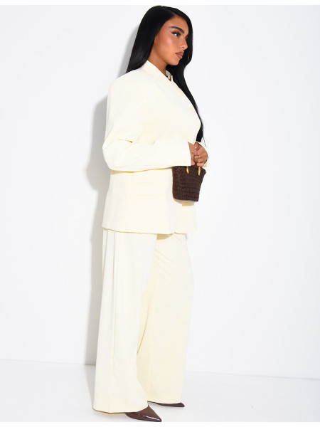 Oversize-Blazer mit doppelter Knopfleiste