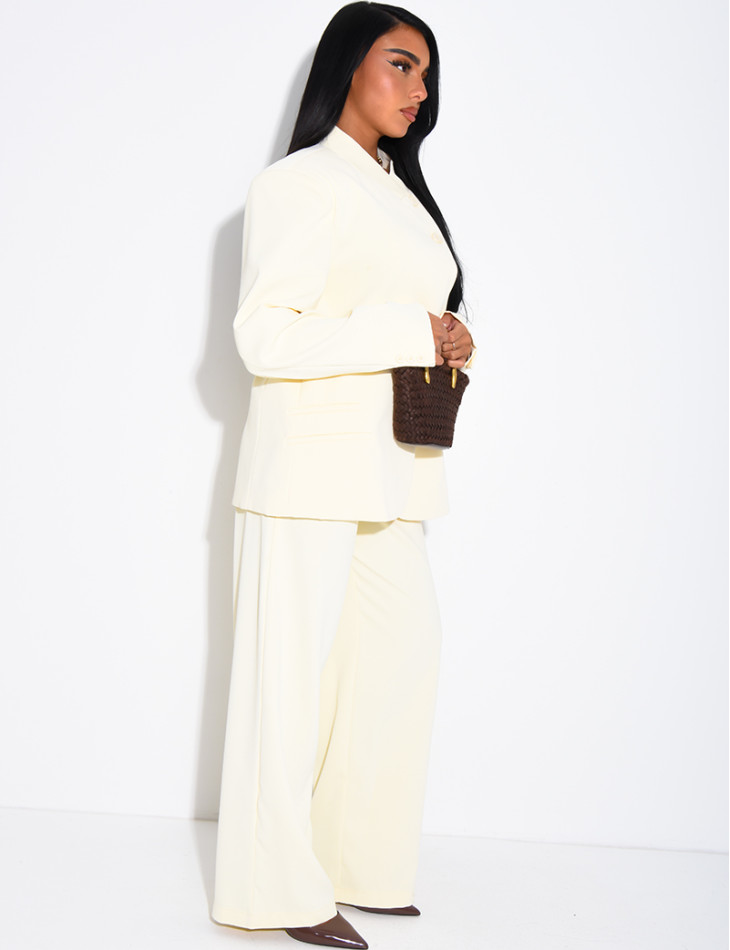 Oversize-Blazer mit doppelter Knopfleiste