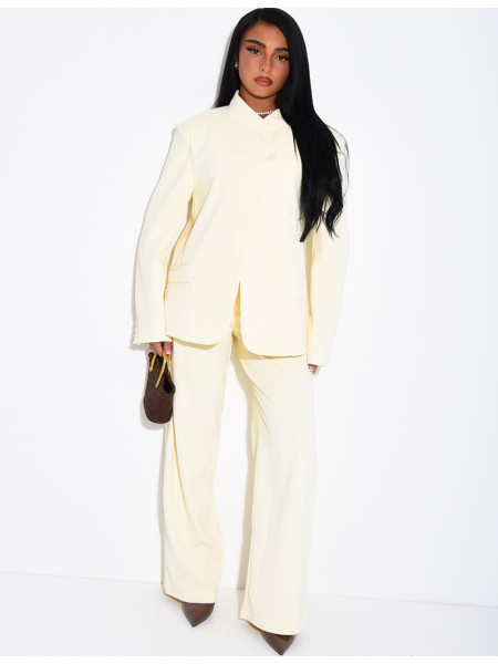 Oversize-Blazer mit doppelter Knopfleiste