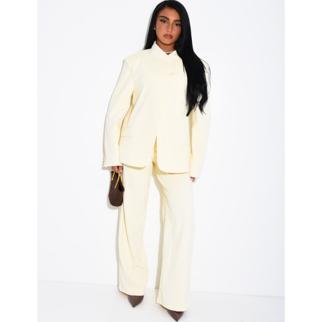 Oversize-Blazer mit doppelter Knopfleiste
