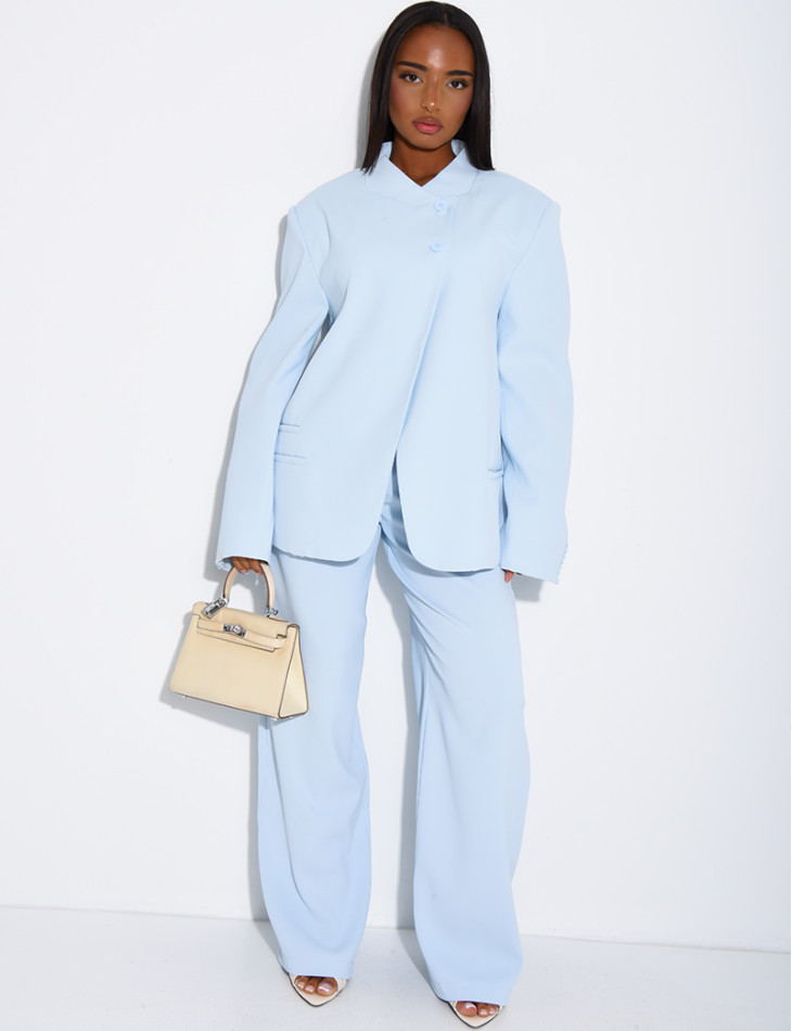 Oversize-Blazer mit doppelter Knopfleiste