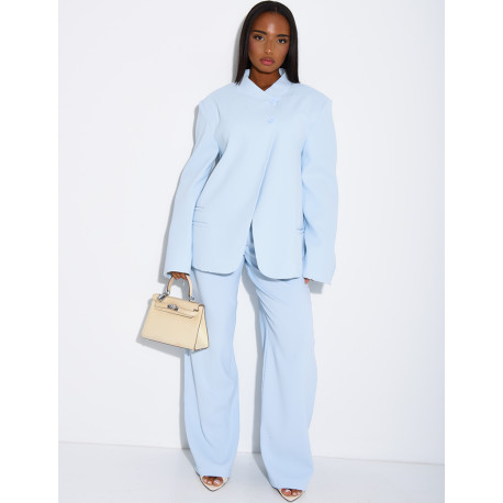Oversize-Blazer mit doppelter Knopfleiste
