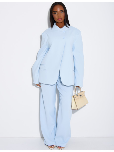 Oversize-Blazer mit doppelter Knopfleiste