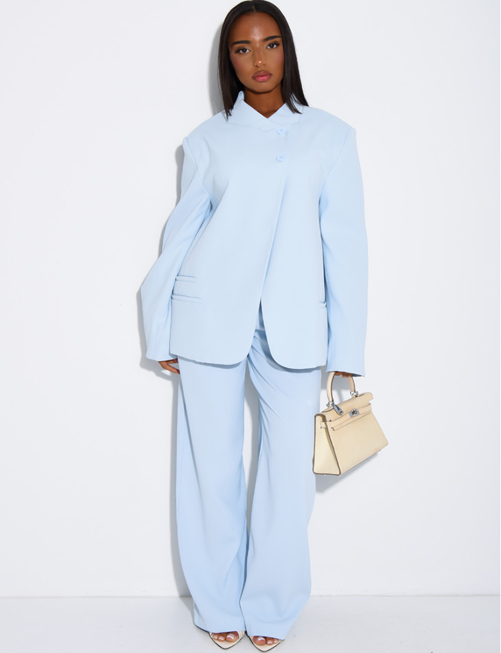 Oversize-Blazer mit doppelter Knopfleiste