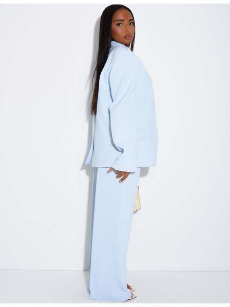Oversize-Blazer mit doppelter Knopfleiste