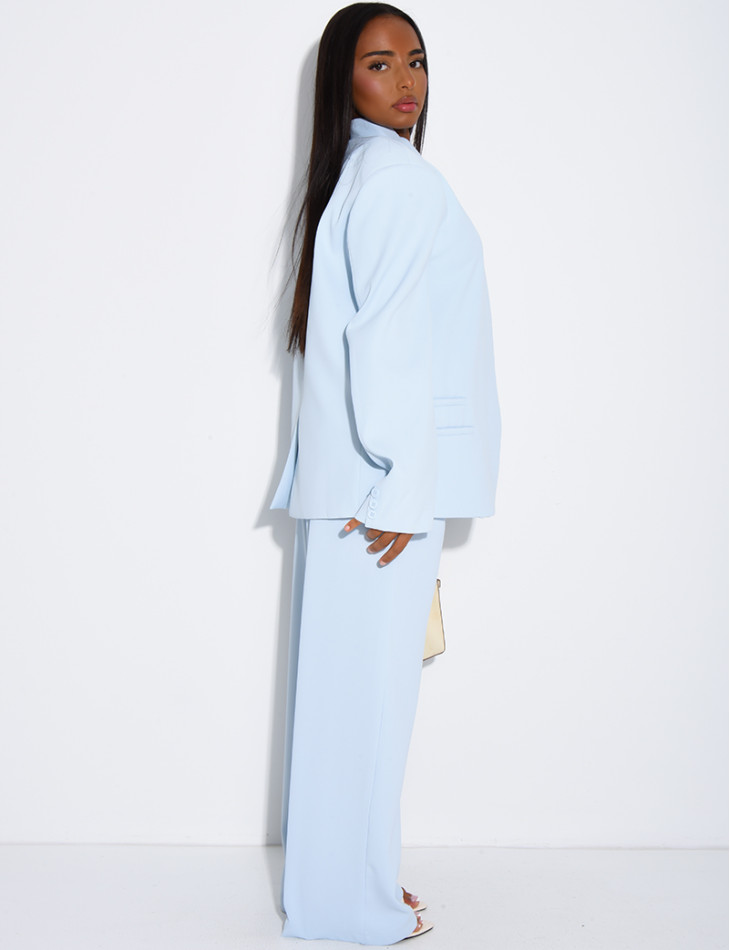 Oversize-Blazer mit doppelter Knopfleiste