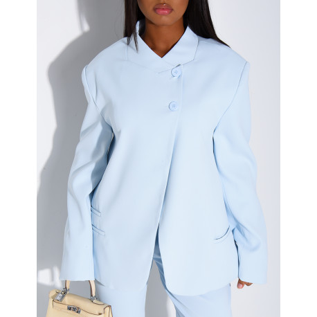 Oversize-Blazer mit doppelter Knopfleiste