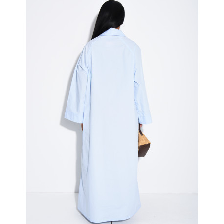 Oversize-Kleid aus Baumwolle mit Hemdkragen