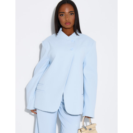 Oversize-Blazer mit doppelter Knopfleiste