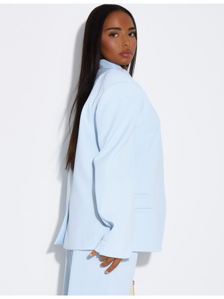 Oversize-Blazer mit doppelter Knopfleiste