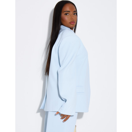 Oversize-Blazer mit doppelter Knopfleiste