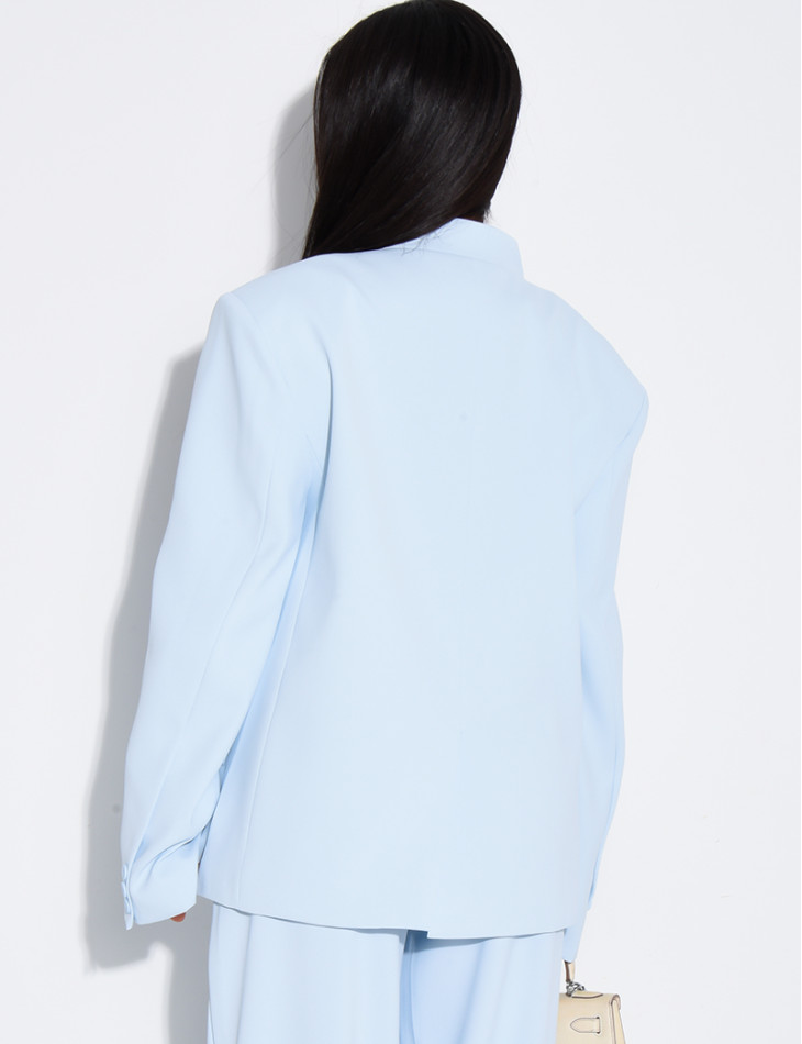 Oversize-Blazer mit doppelter Knopfleiste