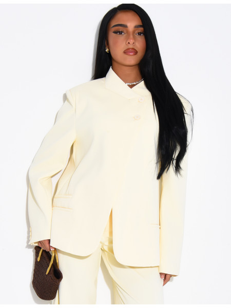 Oversize-Blazer mit doppelter Knopfleiste